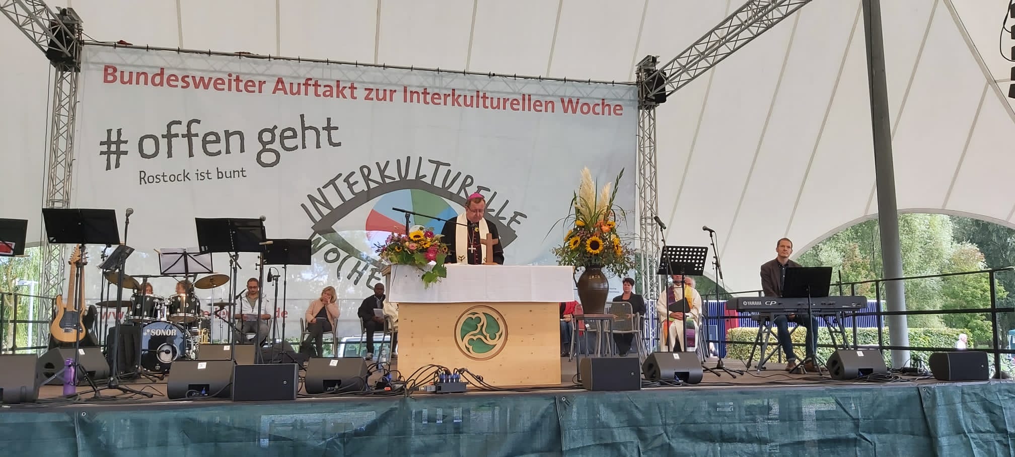 Weihbischof Horst Eberlein hielt die Predigt beim ökumenischen Auftaktgottesdienst zur Interkulturellen Woche 2021. Foto: ÖVA