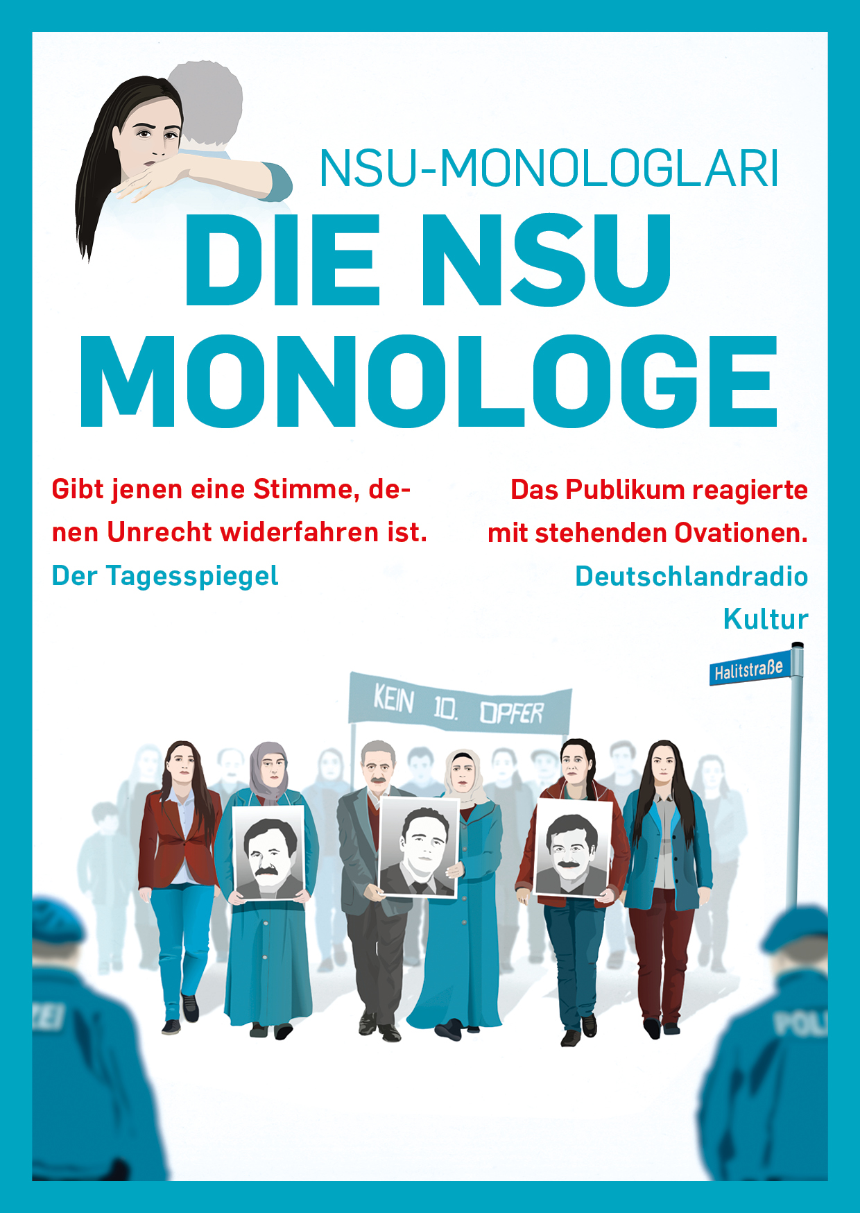 Plakat "Die NSU Monologe"