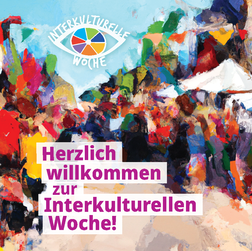 Flyer "Willkommen bei der Interkulturellen Woche"