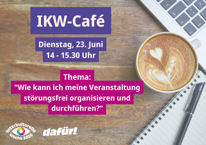 Hinweis auf das IKW-Café am 23. Juni 2026