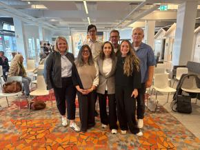 Sie gestalteten die Veranstaltung mit (v. l.): Sabine Pannhausen, Sevilay Heggen-Karaca, Prof. Dr. Michael Noack, Firdas Ziani, Uwe Bohlen, Josephine Gauselmann, Helmut Thommessen. 