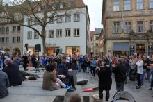 Bamberg: IKW 2017: Montags-Mahnwache gegen „Abschiebungen nach Afghanistan“ ©Siamak Parsa