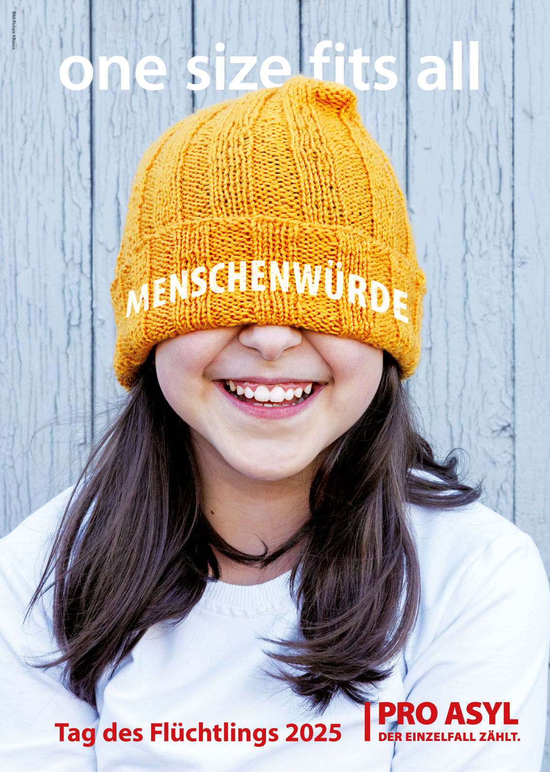 Plakat Menschenwürde von PRO ASYL