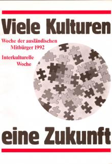 1992: Plakat "Puzzle-Welt"