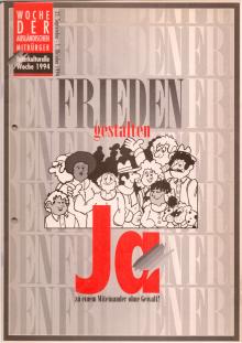1994: Plakat "Frieden gestalten"