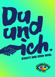 IKW 2017: Postkarte "Du und ich. Statt die und wir."